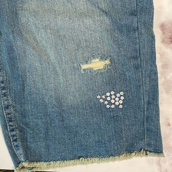LEVIS Girls Light Blue Bermuda Shorts | Size: 16 - Picture 5 of 7